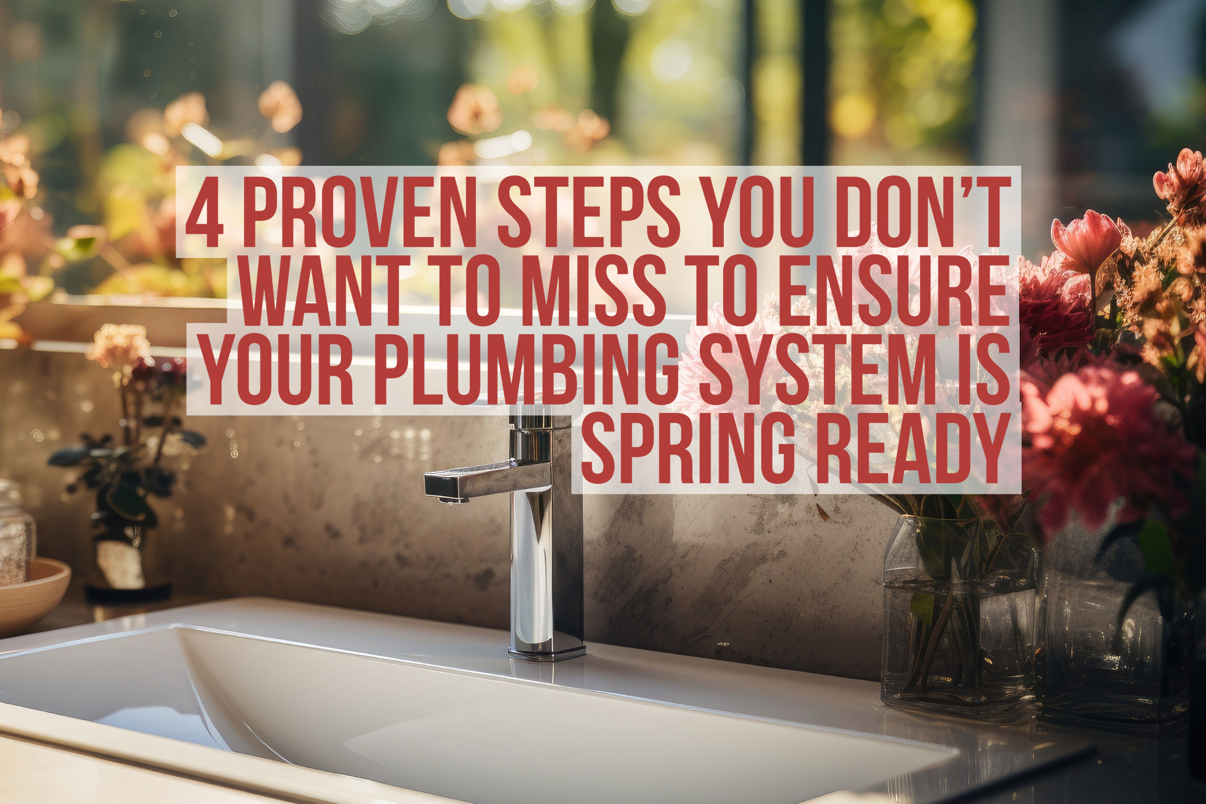 Steps to getting your plumbing system spring-ready!